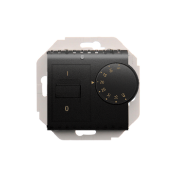 Regulator temperatury z czujnikiem wewnętrznym czarny mat Simon54 Kontakt-Simon DRT10W.02/49