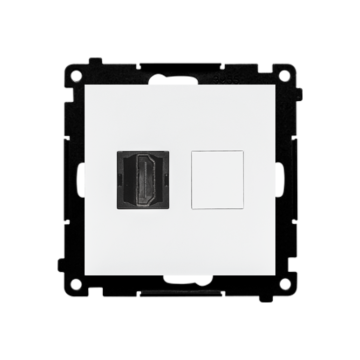 Gniazdo HDMI pojedyncze biały mat Simon55 Kontakt-Simon TGHDMI121.01/111
