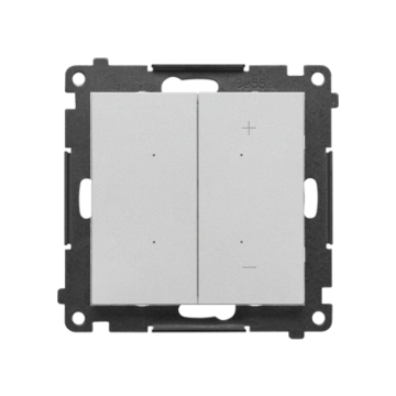 Ściemniacz LED WiFi 1-kanałowy DIMMER W aluminium mat Simon55 GO Kontakt-Simon TESW1W.01/143
