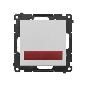 Sygnalizator świetlny LED światło czerwone aluminium mat Simon55 Kontakt-Simon TESS2.01/143