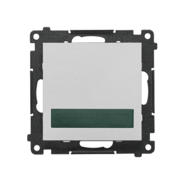Sygnalizator świetlny LED światło zielone aluminium mat Simon55 Kontakt-Simon TESS3.01/143