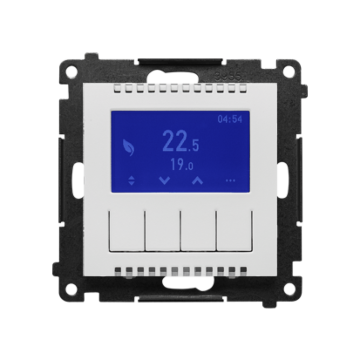 Regulator temperatury z wyświetlaczem jasnoszary mat Simon55 Kontakt-Simon TETD1A.01/114
