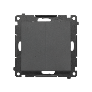Sterownik podwójny WiFi SWITCH D grafitowy mat Simon55 GO Kontakt-Simon TEW2W.01/116 Sterownik podwójny WiFi SWITCH D grafitowy mat Simon55 GO Kontakt-Simon TEW2W.01/116