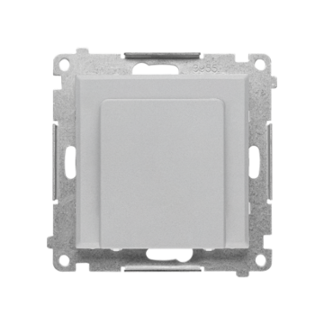 Elektroniczny włącznik hotelowy podświetlany aluminium mat Simon55 Kontakt-Simon TEWH1.01/143