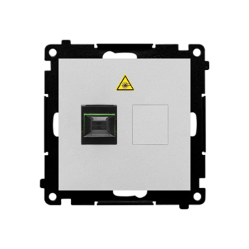 Gniazdo światłowodowe/optyczne pojedyncze aluminium mat Simon55 Kontakt-Simon TGS1.01/143