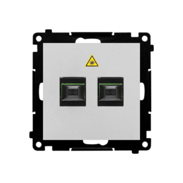 Gniazdo światłowodowe/optyczne podwójne aluminium mat Simon55 Kontakt-Simon TGS2.01/143 Gniazdo światłowodowe/optyczne podwójne aluminium mat Simon55 Kontakt-Simon TGS2.01/143