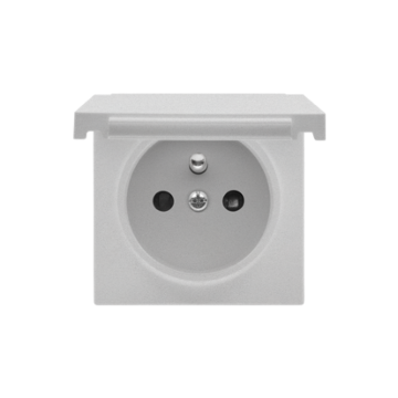 Pokrywa do gniazda klapka aluminium mat IP20/IP44 Simon55 Kontakt-Simon TGZ1BUZP/143