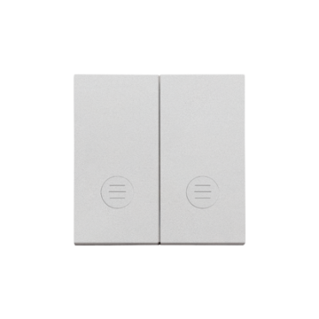 Klawisz podwójny aluminium mat Simon55 Kontakt-Simon TKW5L2/143