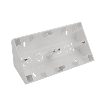Puszka natynkowa narożna 2-krotna aluminium mat Simon55 Kontakt-Simon TPNR2/143
