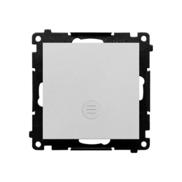 Włącznik schodowy podświetlany aluminium mat Simon55 Kontakt-Simon TW6L.01/X/143