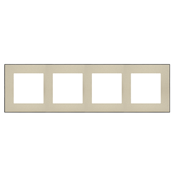 Ramka 4-krotna szampański Simon55 Kontakt-Simon TRD4.149/144