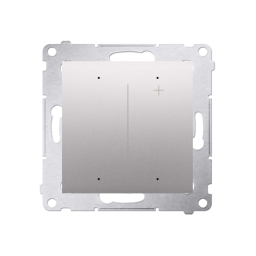 Ściemniacz LED WiFi srebrny mat, metalizowany Simon54 GO Kontakt-Simon DESW1W.01/43