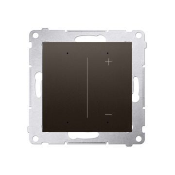Ściemniacz LED WiFi brąz mat, metalizowany Simon54 GO Kontakt-Simon DESW1W.01/46