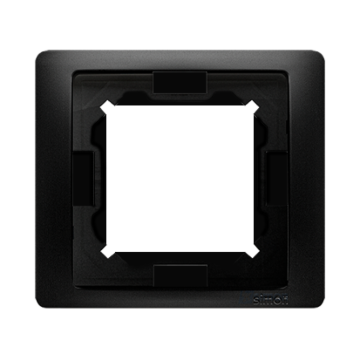 Ramka 1-krotna IP44 czarny mat IP44 Basic Neos Kontakt Simon BMRC1B/49