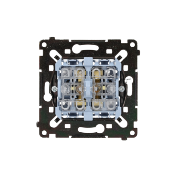 Mechanizm włącznika świecznikowego podświetlany Simon55 Kontakt-Simon SW5L2MR