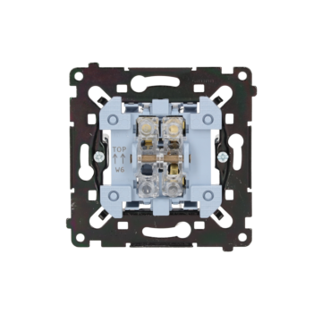 Mechanizm włącznika schodowego czarny Simon55 Kontakt-Simon SW6MR