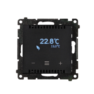 Termostat programowalny z wyświetlaczem WiFi czarny mat Simon55 GO Kontakt-Simon TETD2W.01/149
