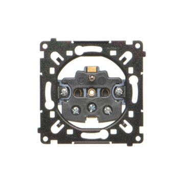 Mechanizm gniazda elektrycznego pojedynczego czarny Simon55 Kontakt-Simon SGZ1MR