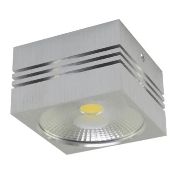 Oprawa downlight natynkowa LED GUSTI NW lampa 10W 4000K 900lm 120° srebrna STRUHM 03106