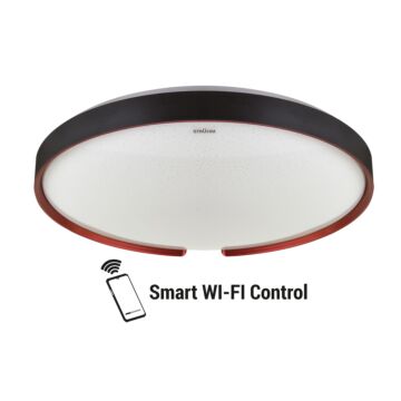 Oprawa plafon LED ESPERANTO C 48W 4200K 3400lm 160° IP44 lampa czarna STRUHM 04077