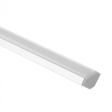 Profil do taśm LED R03 narożny anodowany + klosz mleczny 3m Eco Light EC20630