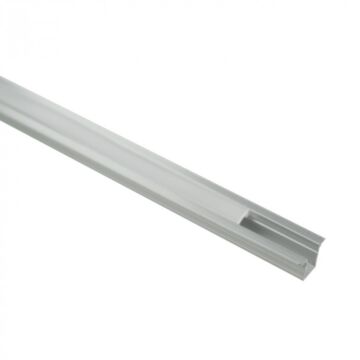 Profil do taśm LED PW02 podtynkowy anodowany + klosz mrożony 2m Eco Light EC20842