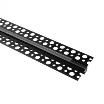 Profil do taśm LED GPW01 podtynkowy czarny + klosz transp 1m Eco Light EC20897