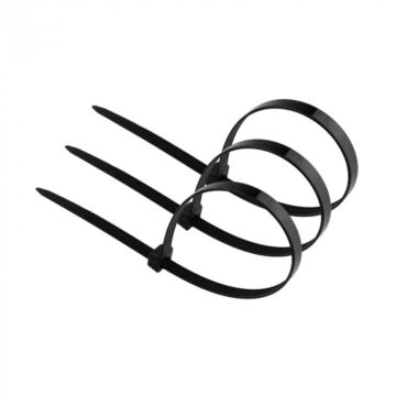 Opaska kablowa zaciskowa trytytka OK-76350B 7.6x350mm czarna .MORE M20141
