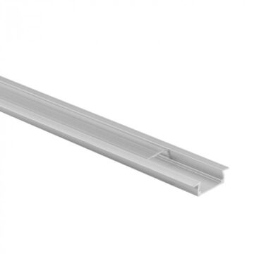 Profil do taśm LED P01 podtynkowy anodowany + klosz transparentny 1m Eco Light EC20619