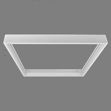 Ramka montażowa natynkowa do paneli LED zatrzask biała Eco Light EC20815