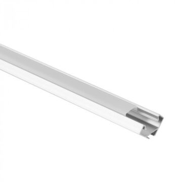 Profil do taśm LED R03 narożny anodowany + klosz mrożony 3m Eco Light EC20632