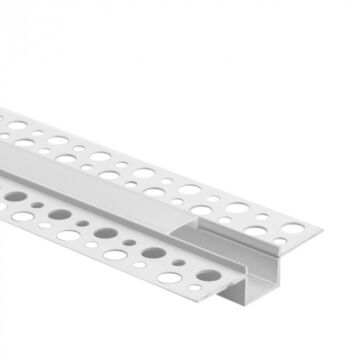 Profil do taśm LED GP02 podtynkowy biały + klosz mleczny 2m Eco Light EC20639