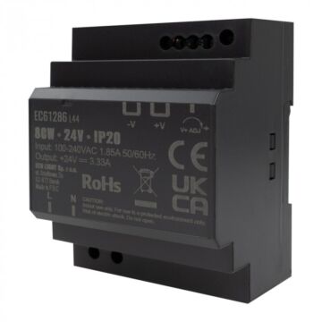 Zasilacz LED na szynę DIN PREMIUM 80W 24V 3,33A IP20 Eco Light EC61286
