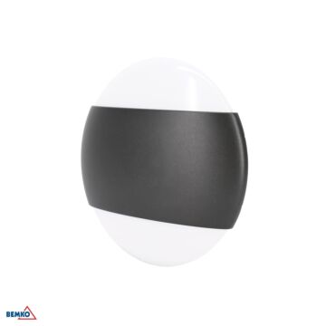 Oprawa elewacyjna LED VALANT 10W 4000K 850lm 120° IP65 grafit Bemko C25-EL1-O-010GR-4K