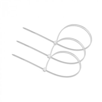 Opaska kablowa zaciskowa trytytka OK-25150W 2.5x150mm biała .MORE M20064
