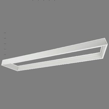 Ramka montażowa natynkowa do paneli LED zatrzask biała Eco Light EC20816