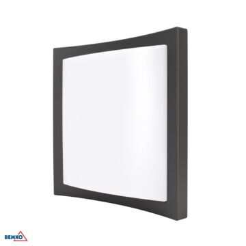 Oprawa elewacyjna LED VALANT plafon 20W 4000K 1470lm 120° IP65 grafit Bemko C25-EL1-P-020GR-4K