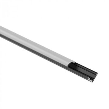 Profil do taśm LED RW-02 narożny czarny + klosz mleczny 2m Eco Light EC20866