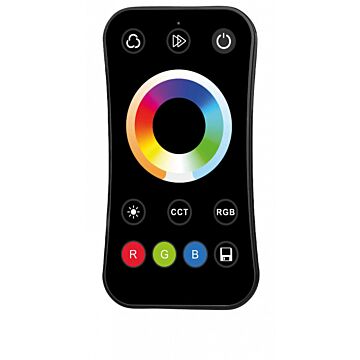 Pilot do sterownika taśm LED RGB+CCT R17 RF 1-strefowy dotykowy czarny Eco Light EC61334