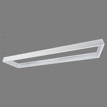 Ramka montażowa natynkowa do paneli LED zatrzask biała Eco Light EC20814