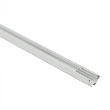 Profil do taśm LED R01 narożny biały + klosz transparentny 1m Eco Light EC20916