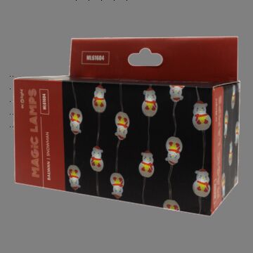 Lampki świąteczne LED 50 Bałwanki 6500K 5m USB Bluetooth Magiczne Lampki Eco Light ML61604
