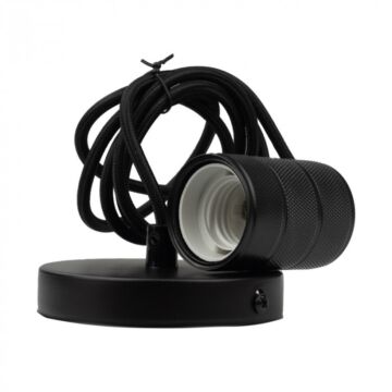 Oprawa wisząca lampa okrągła OSW-1 E27 60W czarny mat Eco Light SZ61098