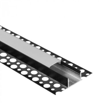 Profil do taśm LED GNS01 natynkowy czarny + klosz mleczny 1m Eco Light EC20974