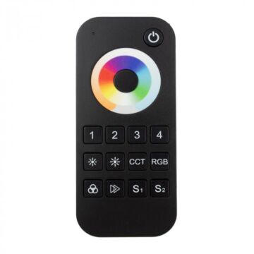 Pilot do sterownika taśm LED RGB+CCT RT10 4-strefowy dotykowy czarny Eco Light EC61332