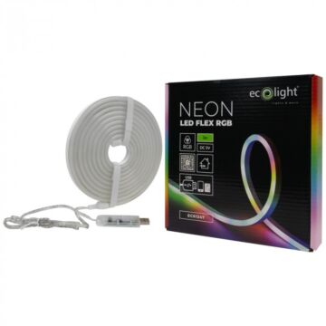 Taśma LED RGB NEON PREMIUM 5W 180lm 3m Eco Light EC61247