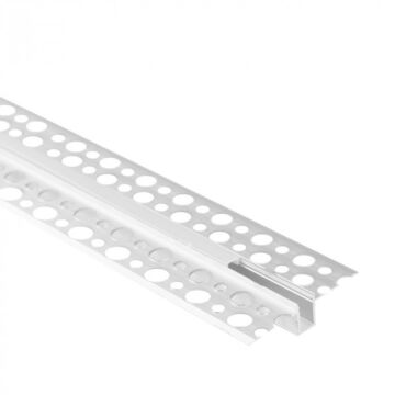 Profil do taśm LED GPW01 podtynkowy anodowany + klosz mrożony 1m Eco Light EC20892