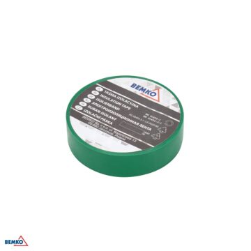 Taśma izolacyjna PVC 19x20 zielona Bemko E30-PVC1920GR