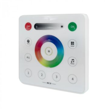Pilot do sterownika taśm LED RGB RF do IC SD-3 4-strefowy naścienny biały Eco Light EC61585