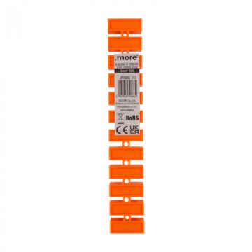 Listwa zaciskowa śrubowa 12-torowa 6mm2 10A 400V pomarańczowa .MORE M79686